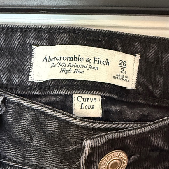 Abercrombie & Fitch High Rise Black Jeans - Picture 2 of 5